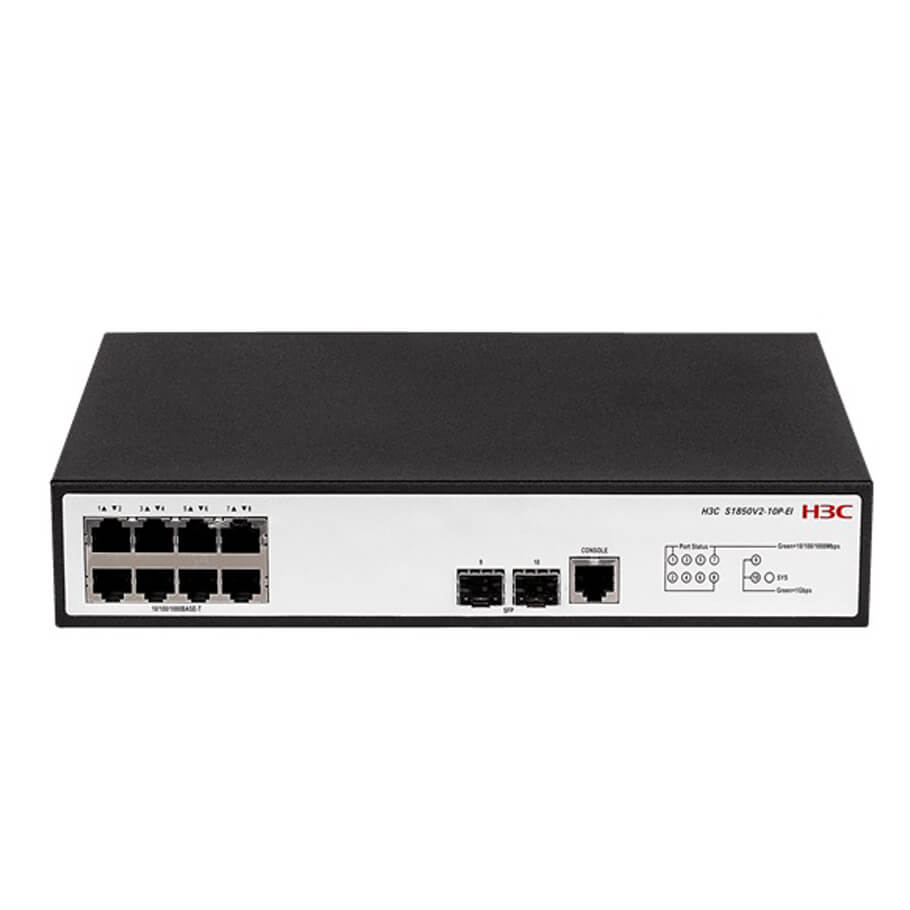 8-Port GE Managed Switch H3C LS-1850V2-10P-EI-GL